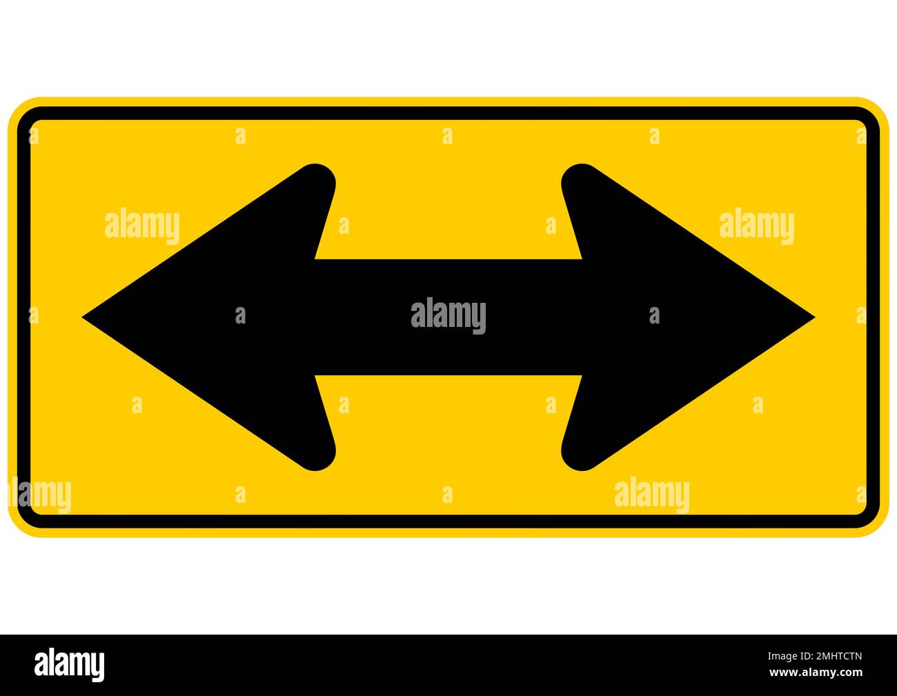 Two Direction Large Arrow Warning Sign On White Background Stock Photo cup-size-chart-drawing-bra-size-chart-measurements