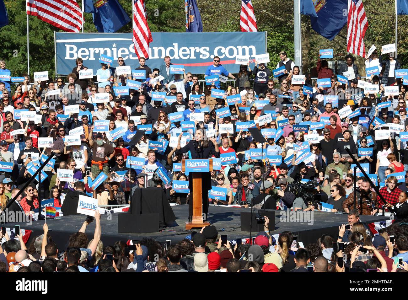 Rep. Alexandria Ocasio-Cortez, D-N.Y. speaks at the 