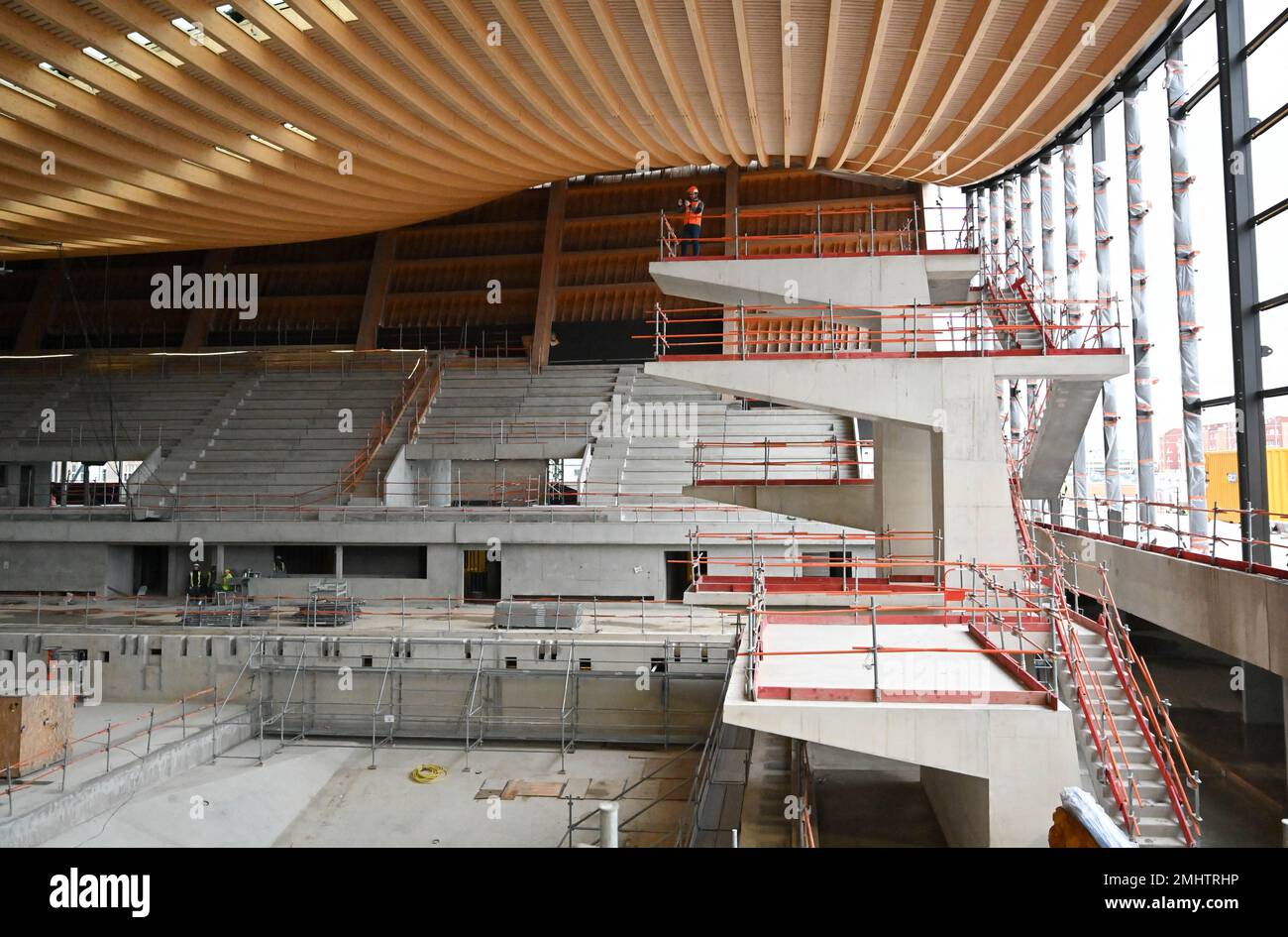 Paris, France. 27th Jan, 2023. View and illustration of the