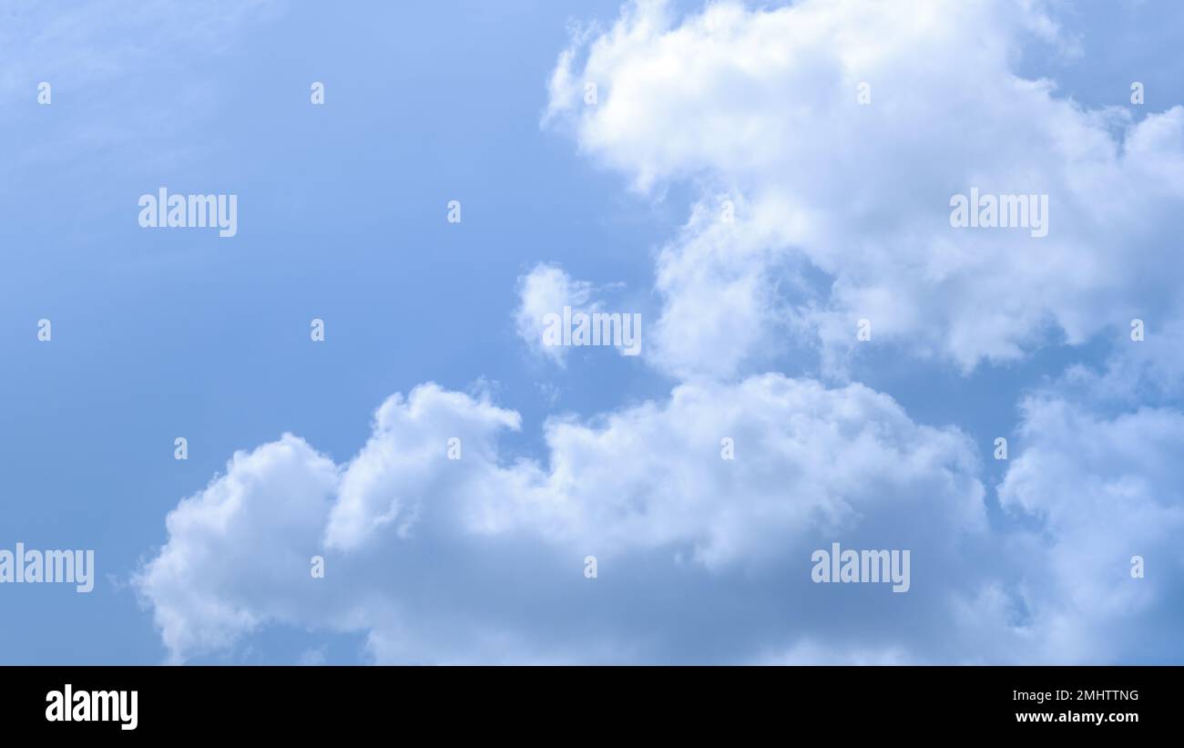 Banner of view of the clouds in the sky. copy space Stock Photo