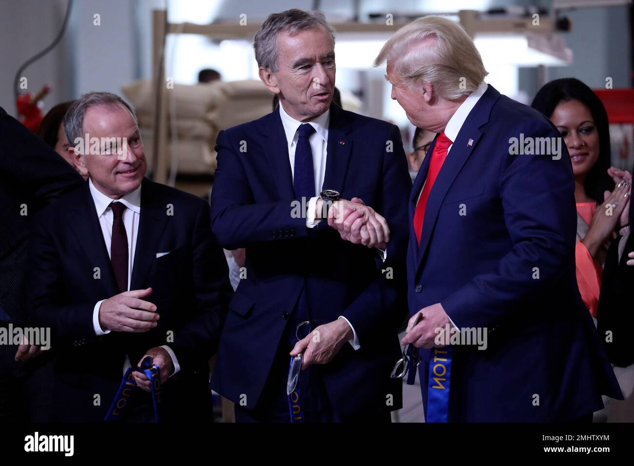 President Donald Trump, Michael Burke and Bernard Arnault News