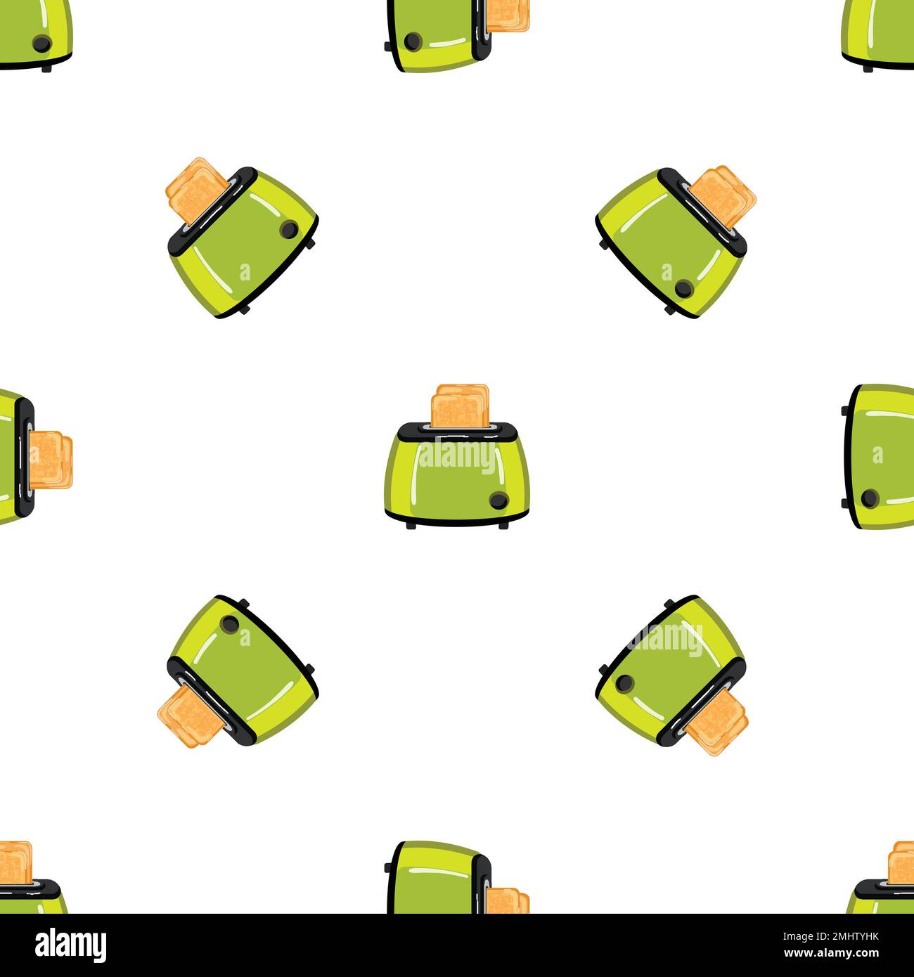 Kitchen toaster pattern seamless vector Stock Vector Image & Art Alamy