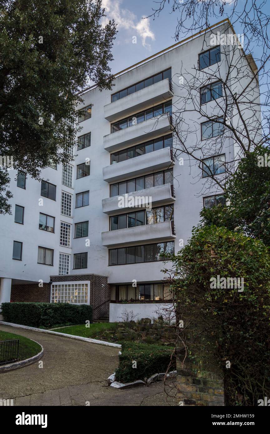 Highpoint, block of flats in the modernist style, by Berthold Lubetkin