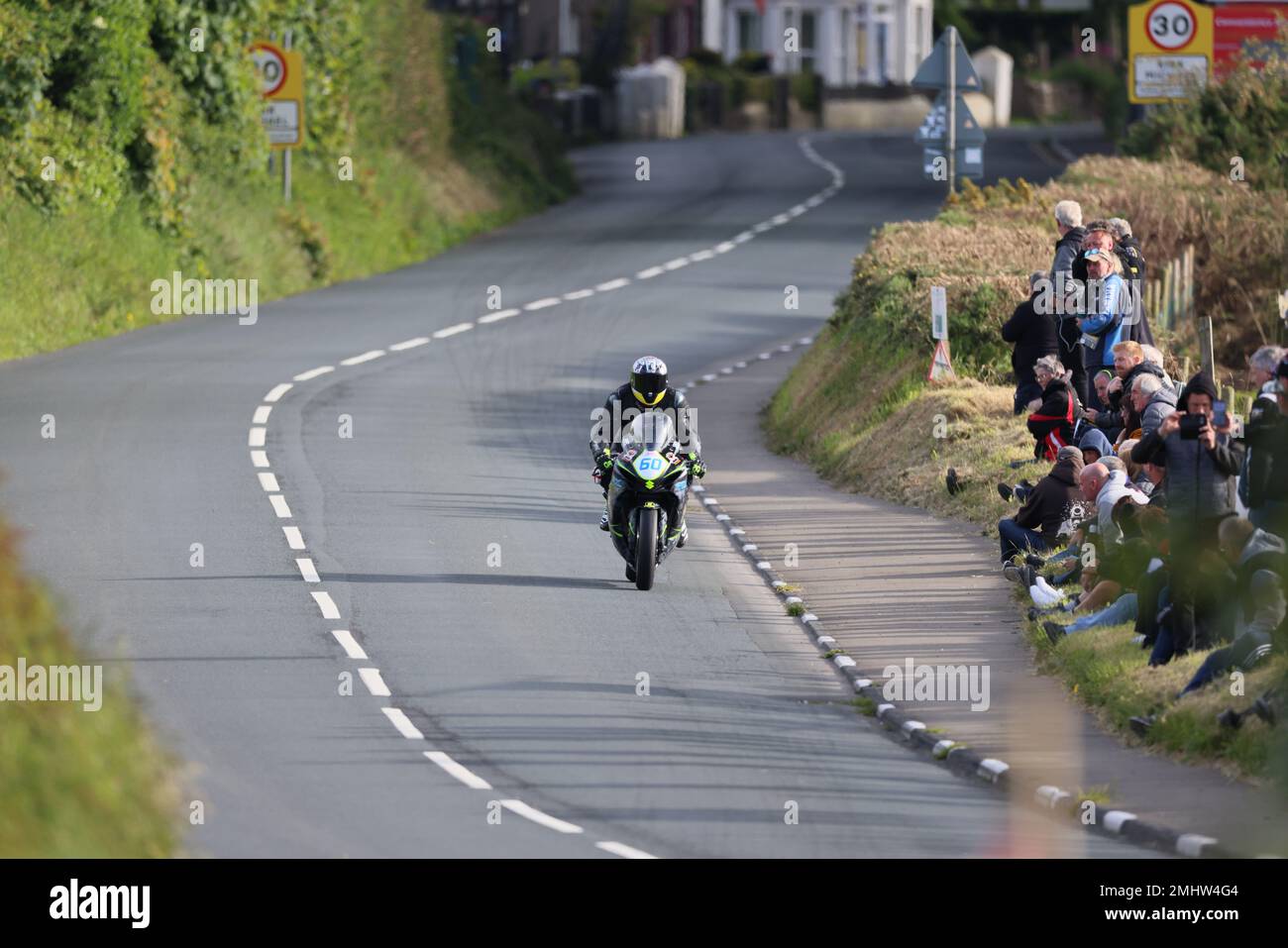 Tt Week Isle of Man TT 22, Rhencullen Practice Week Stock Photo - Alamy
