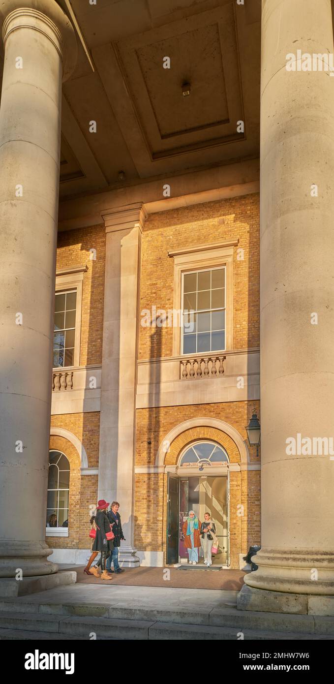 The Saatchi Gallery, an exhibition of contemporary art, housed at the former Duke of York headquarters (originally a school for children of soldiers) Stock Photo