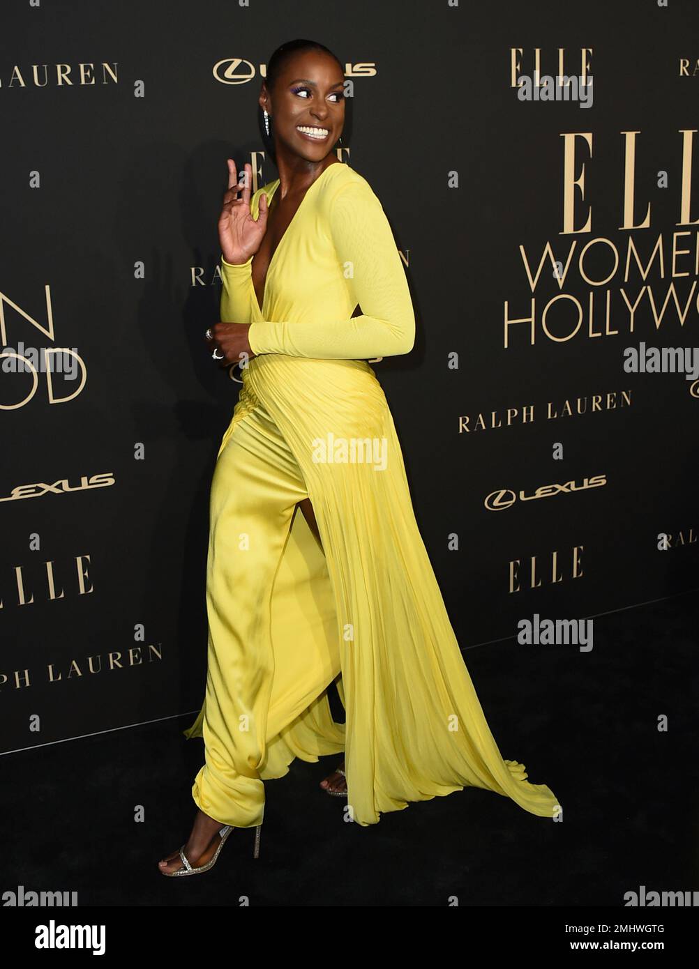 Issa Rae arrives at the 26th annual ELLE Women in Hollywood Celebration ...