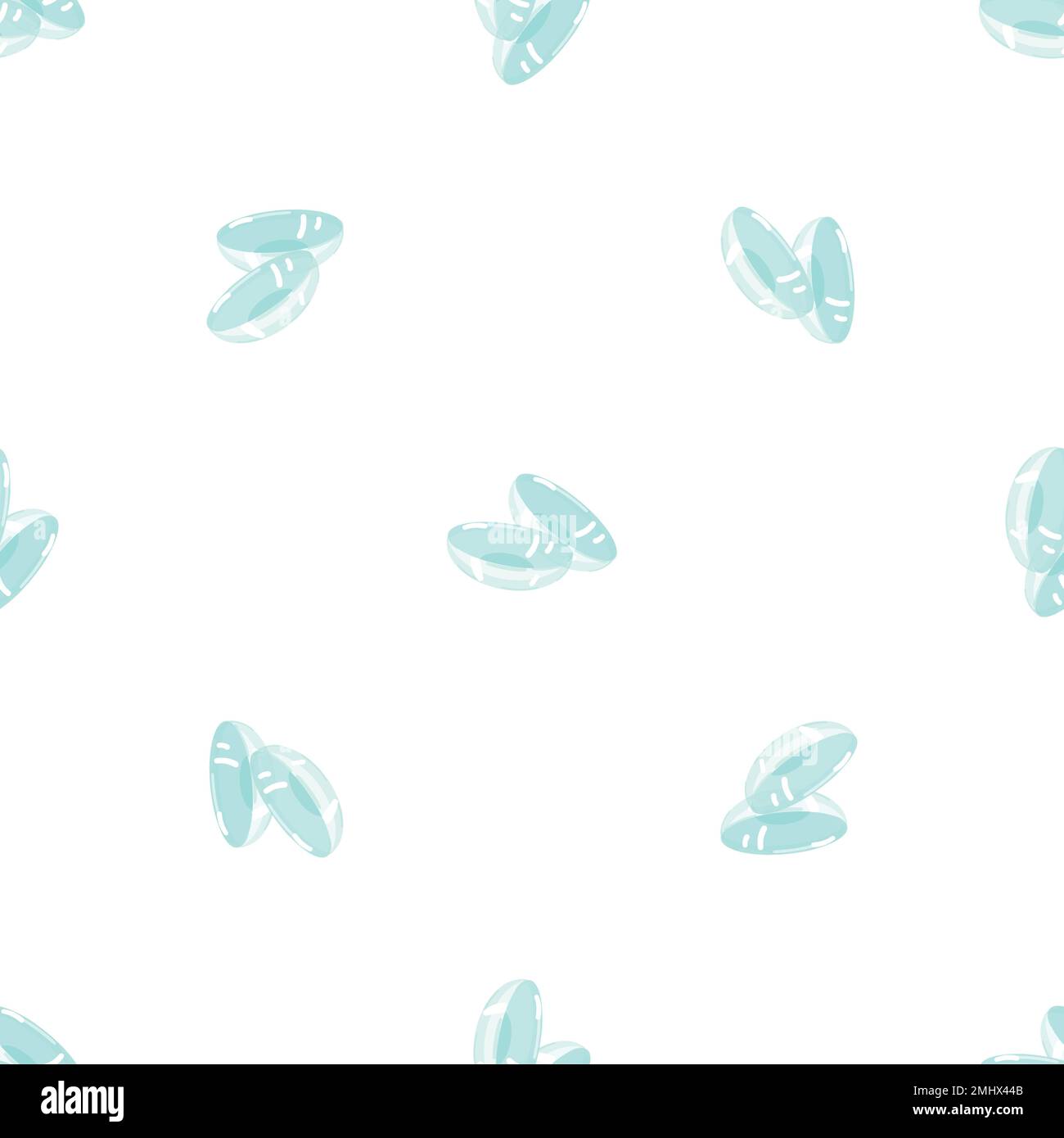 Modern contact lens pattern seamless vector Stock Vector
