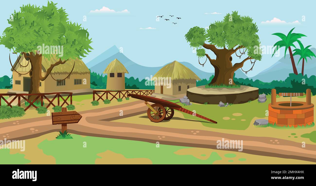 Cartoon background village scene vector illustration with old houses town Stock Vector Image & Art - Alamy Cartoon background village scene vector illustration with old houses town Stock Vector Image & Art - Alamy