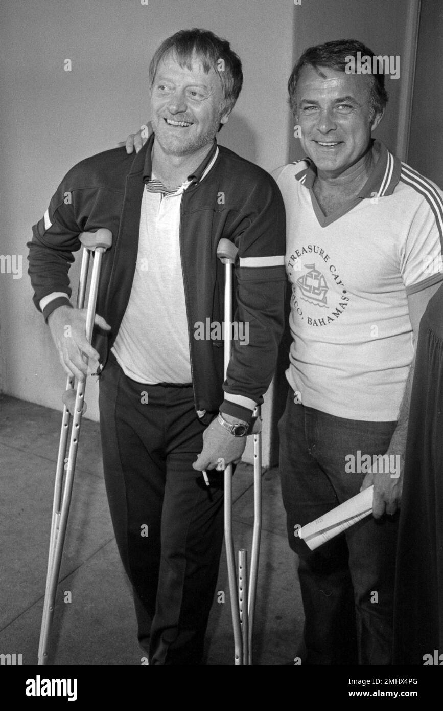 Robert Conrad with Red West (Elvis Presley's Bodyguard) seen at North