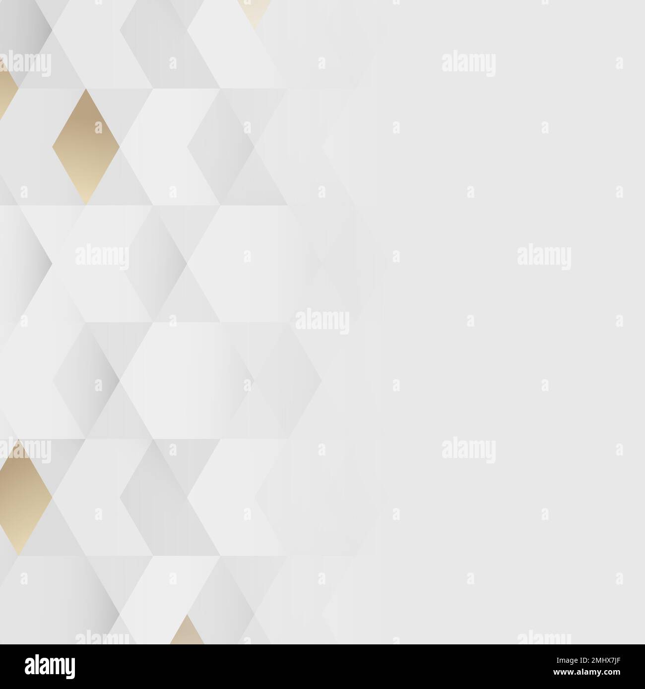Art Deco Mural Wallpaper | White and Gold Geometric Pattern main image 1