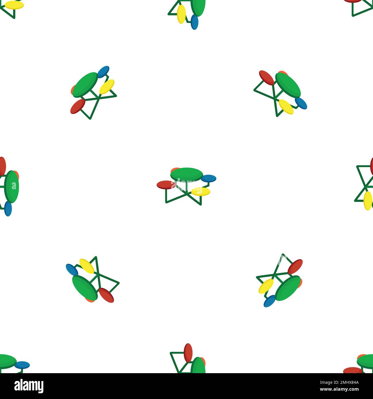 Colorful kid bench pattern seamless vector Stock Vector Image & Art - Alamy