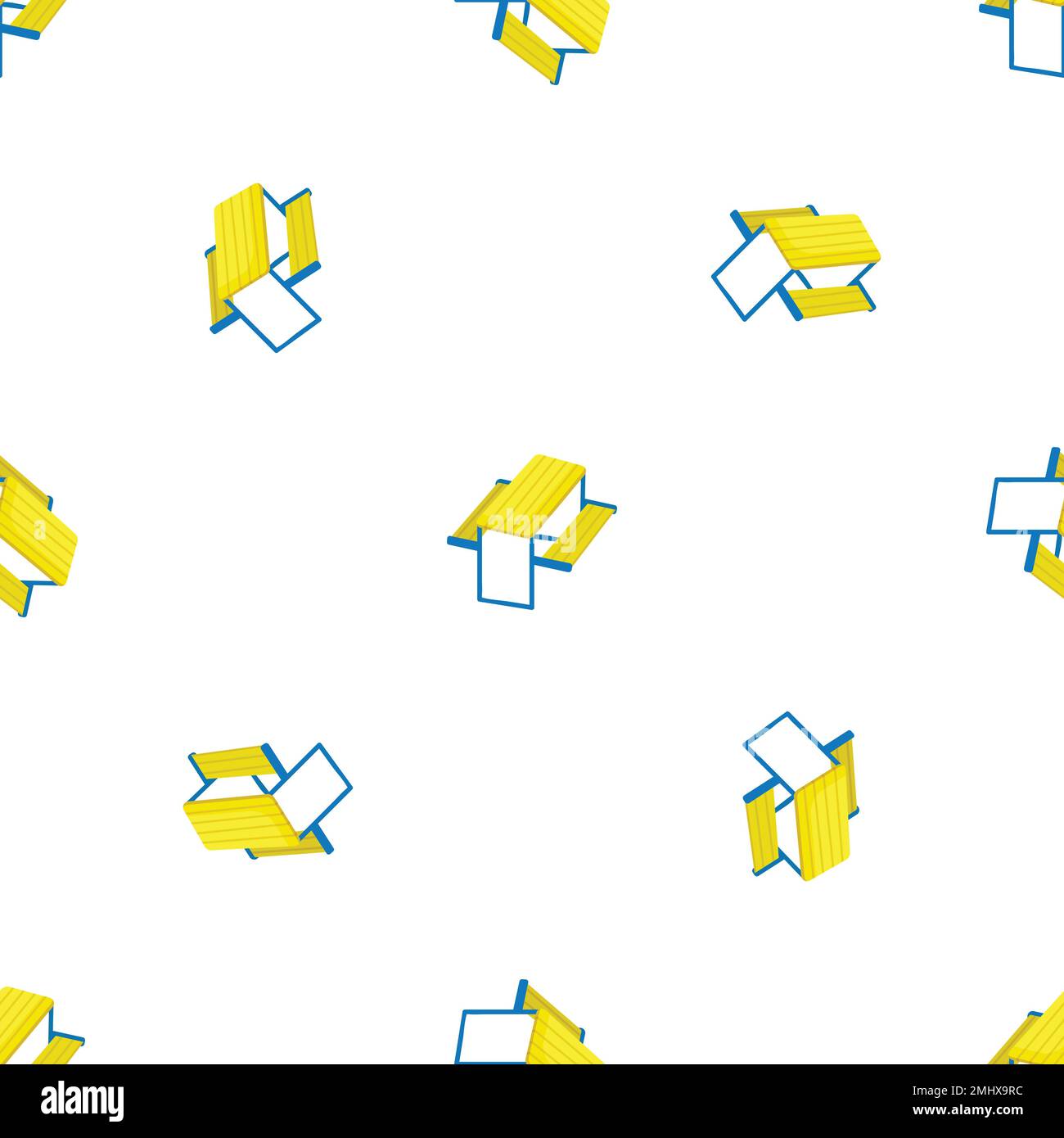 Playground bench pattern seamless vector Stock Vector Image & Art - Alamy