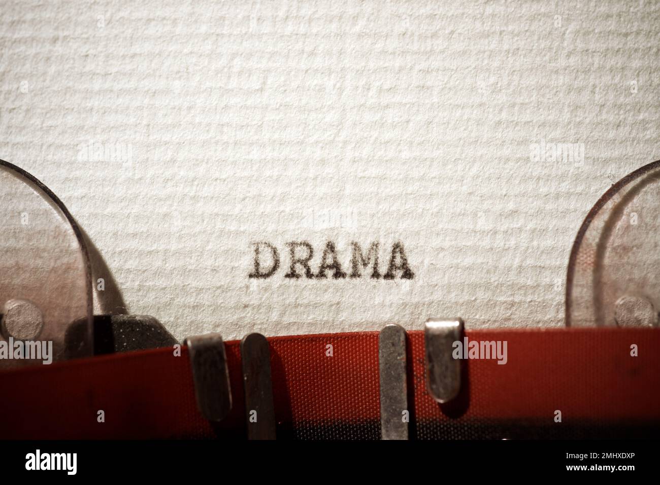 Drama word written with a typewriter Stock Photo Alamy