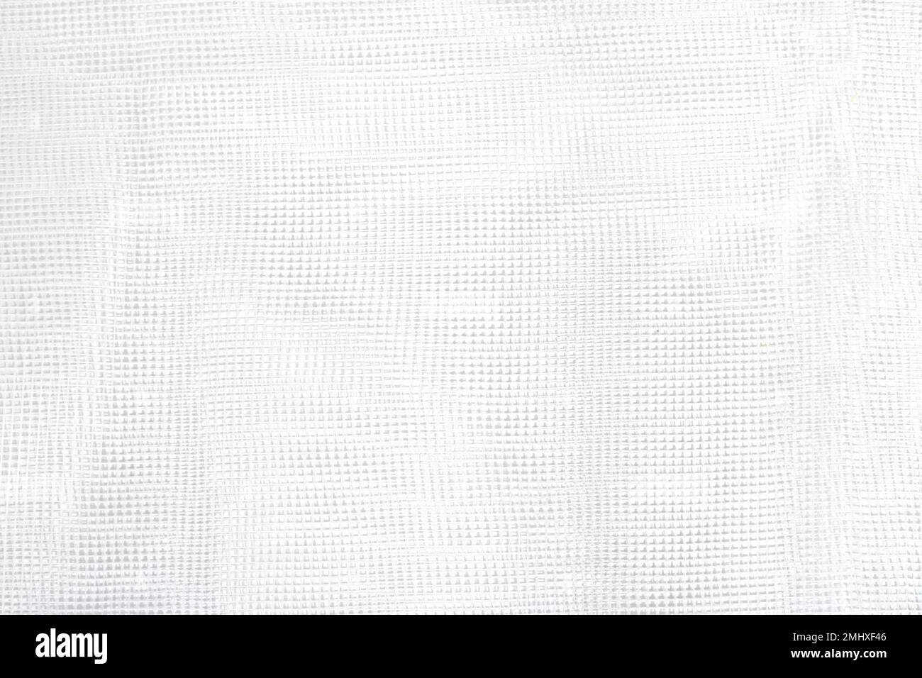 White mesh texture. Fabric for sewing, decoration or household needs.  Square shape. Grid Stock Photo - Alamy