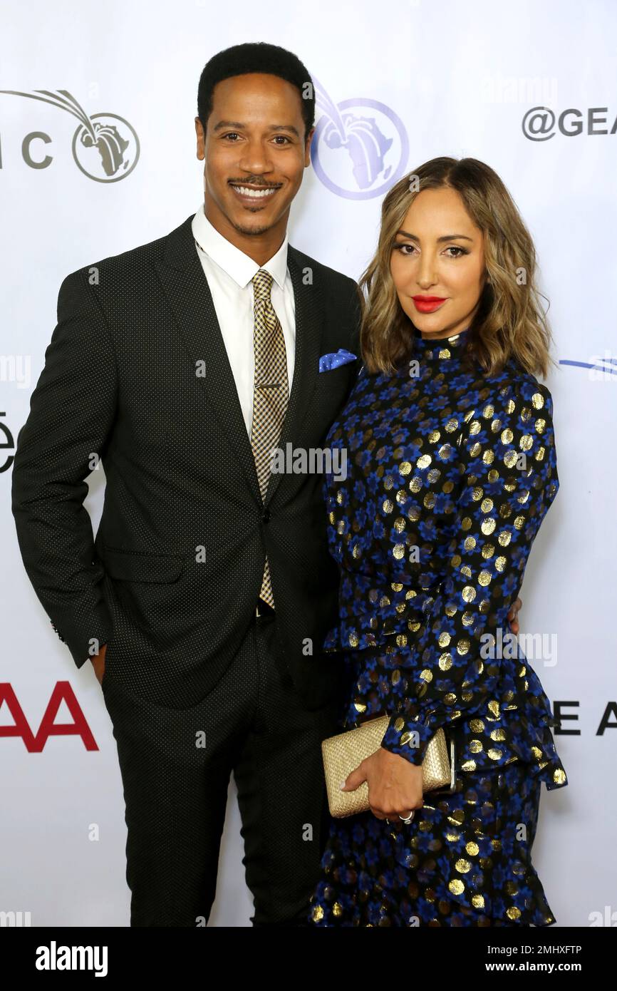 Brian White, left, and Paula Da Silva attend the GEANCO Foundation