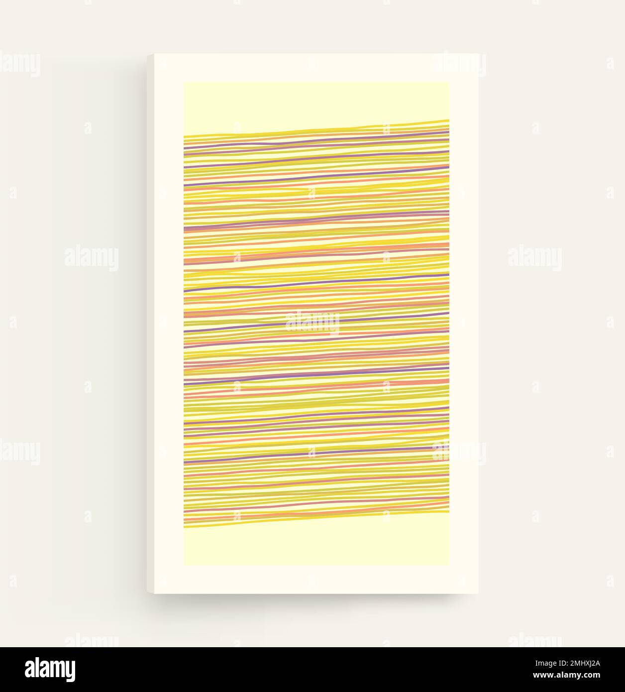 Thin horizontal lines background. Geometric wallpaper with stripes. Linear pattern. Cover design template. Vector illustration. Stock Vector