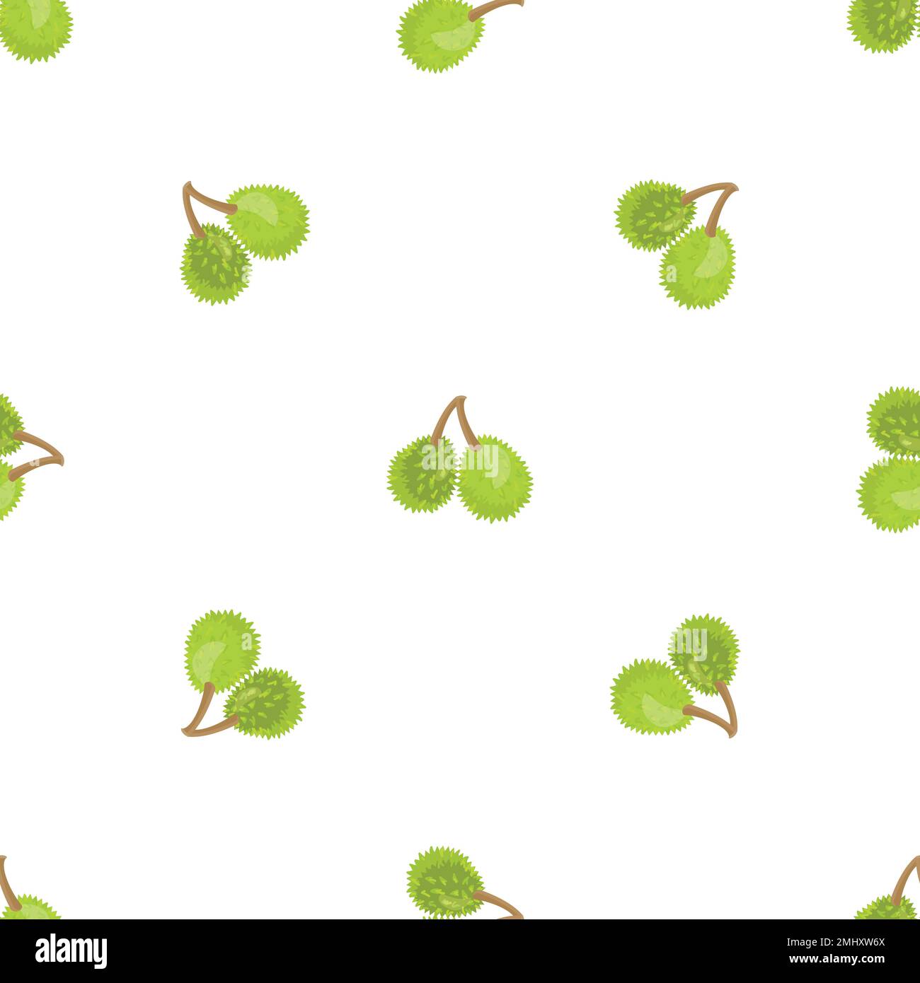 Durians pattern seamless vector Stock Vector