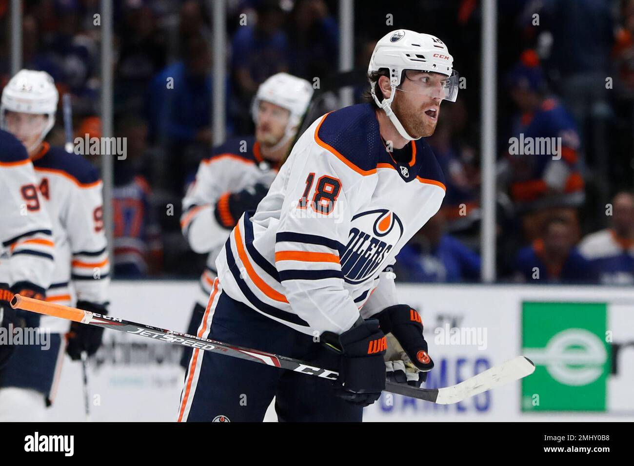 Jan 26, 2021; Winnipeg, Manitoba, CAN; Winnipeg Jets left wing Nikolaj  Ehlers (27) and Winnipeg Jets goaltender Connor Hellebuyck (37) celebrate  their win over the Edmonton Oilers at Bell MTS Place. Mandatory