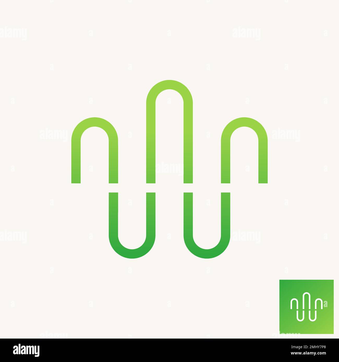 Simple and unique reflection lines attractive sound audio wave beat image graphic icon logo design abstract concept vector stock art Stock Vector