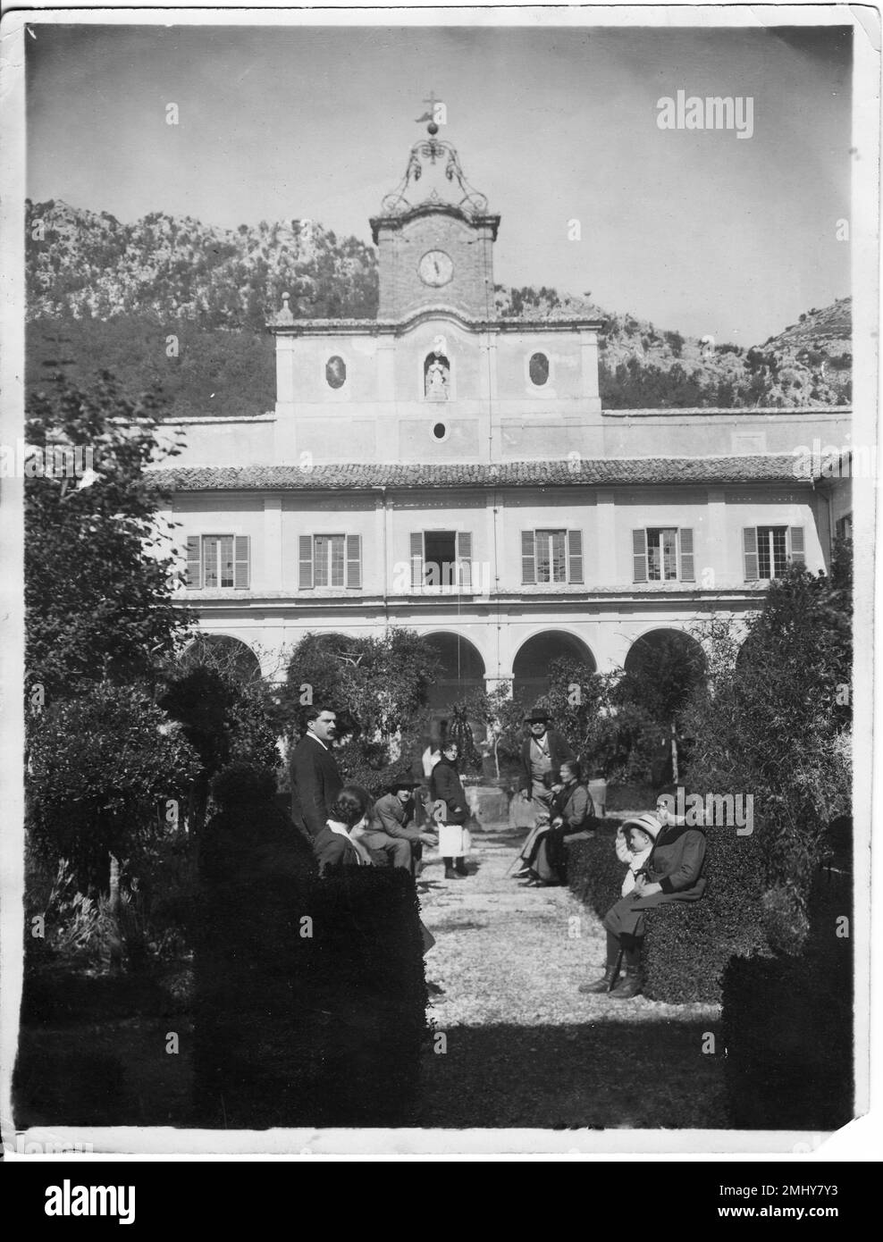 Certosa di Trisulti, 1915, Monaci benedettini, monachesimo, abbazia, San Benedetto, collepardo, rotonaria,ernici, lazio, frosinone Stock Photo