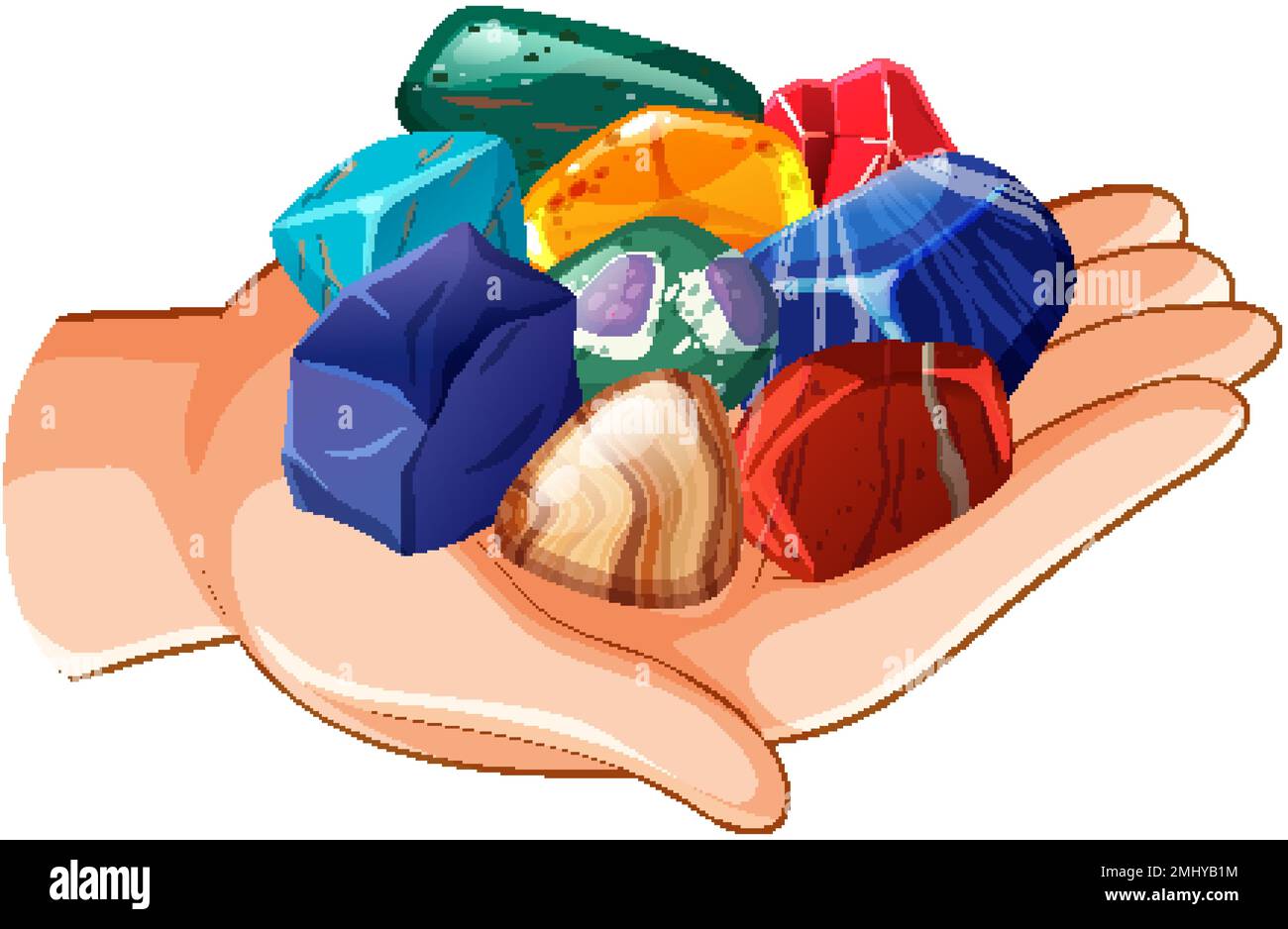 Hand holding amethyst hi-res stock photography and images - Alamy