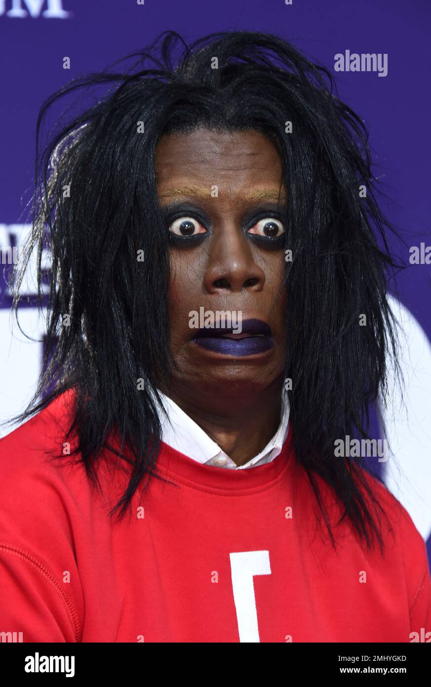 J. Alexander arrives at the Los Angeles premiere of "The Addams Family" at Westfield Century