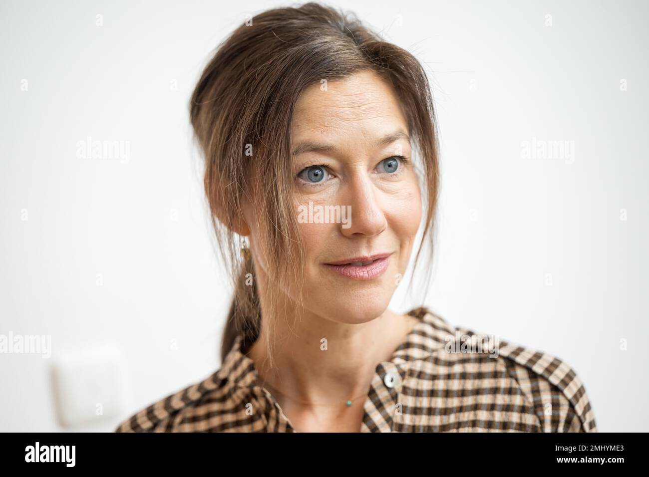 Munich, Germany. 27th Jan, 2023. Actress Johanna Wokalek at the BR Press Film Brunch 2023. At