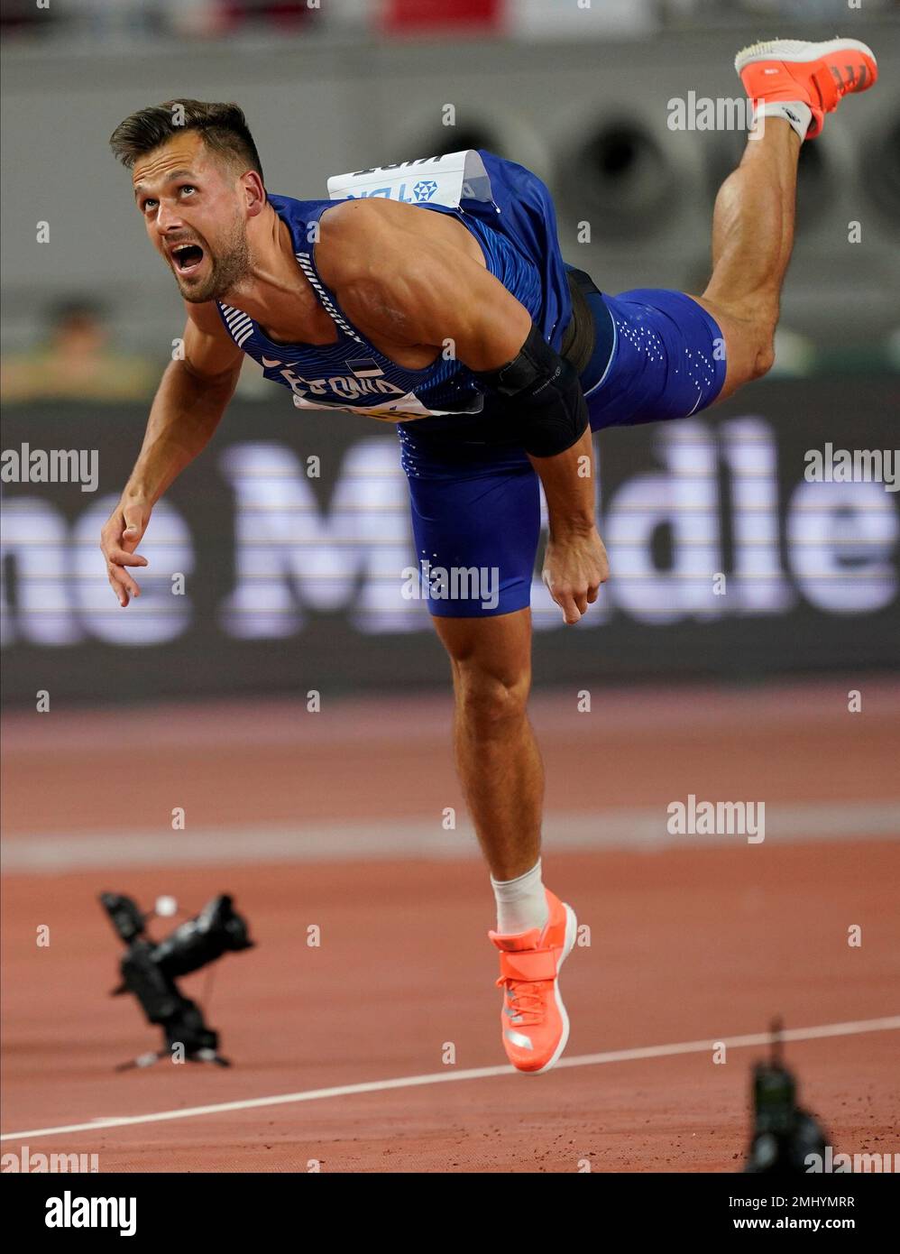 Magnus Kirt Of Estonia Watches His Throw During The Men s Javelin magnus-kirt-of-estonia-watches-his-throw-during-the-men-s-javelin