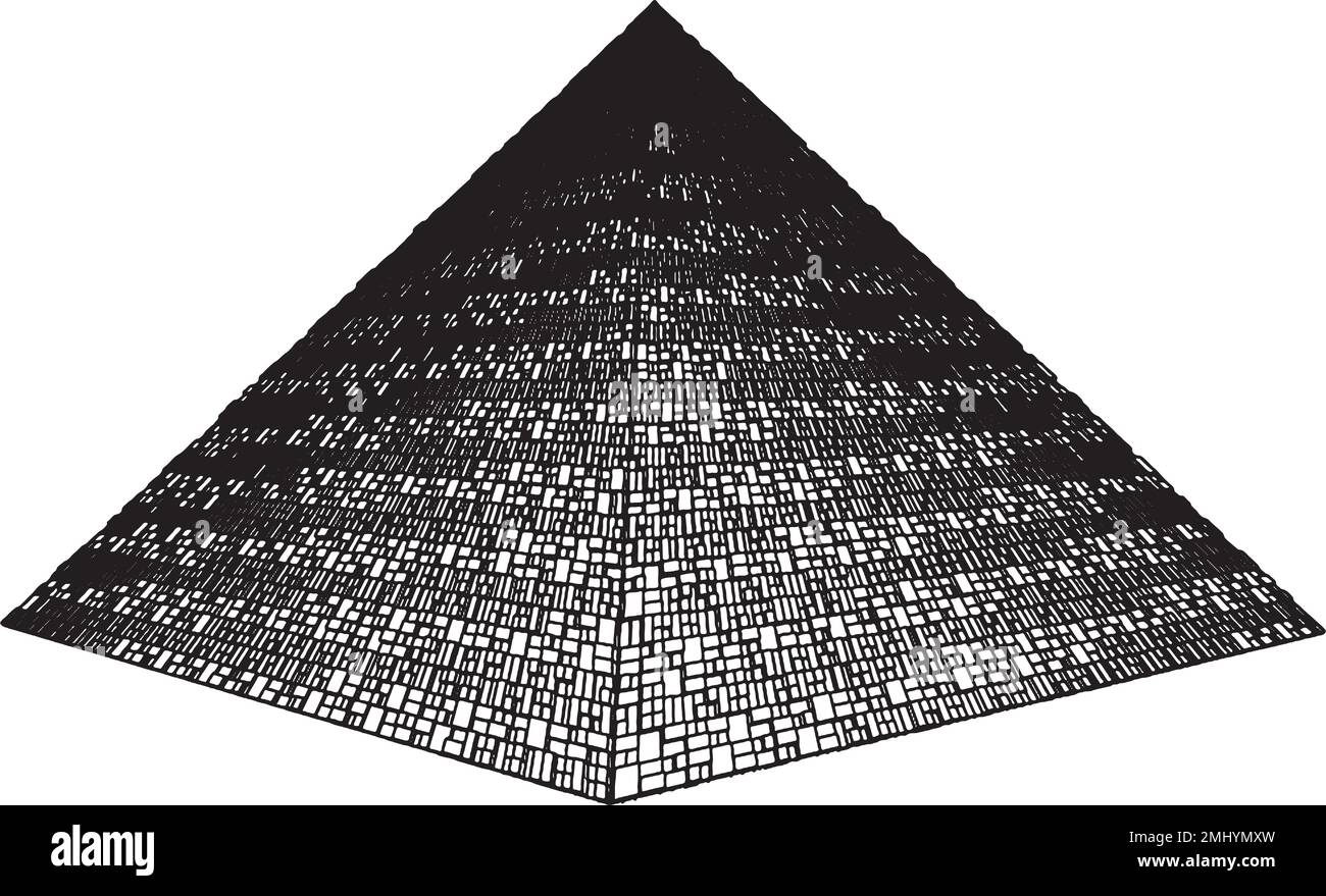 Construction Of The Egypt Pyramids Vector Stock Vector