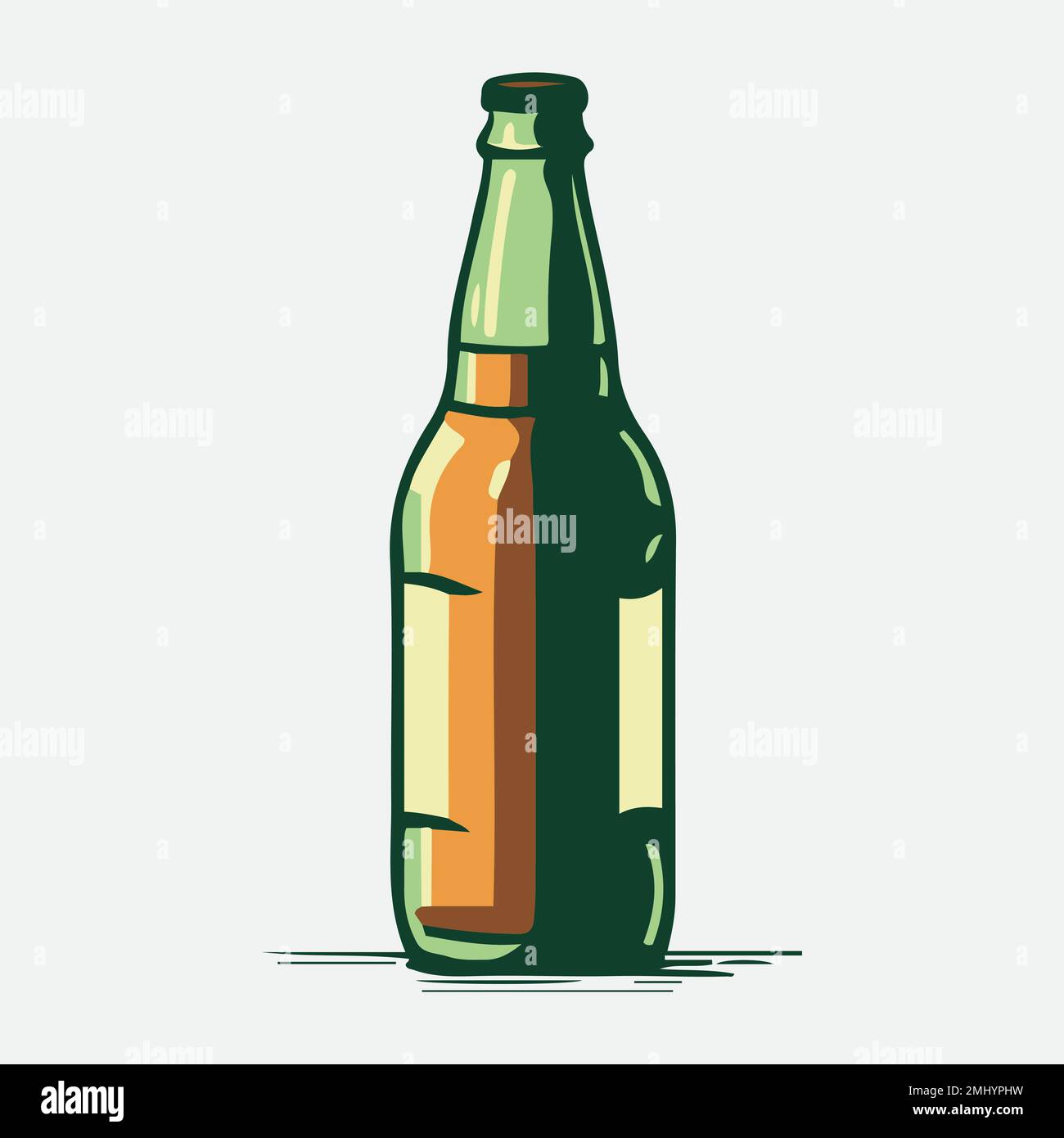beer-bottle-vector-object-isolated-stock-vector-image-art-alamy