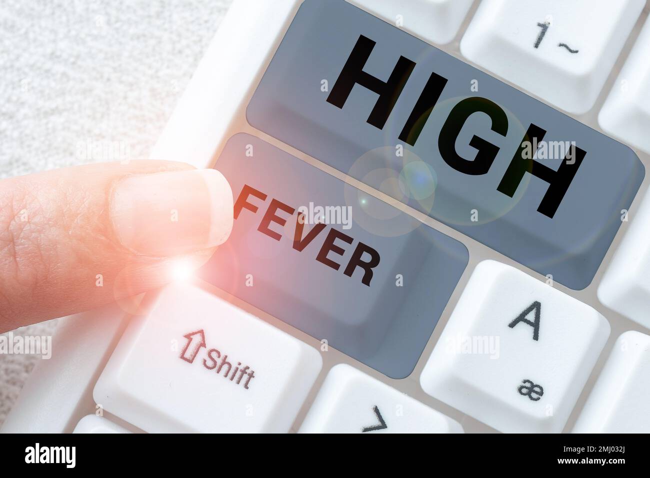 Text sign showing High Fever. Internet Concept medical condition which ...