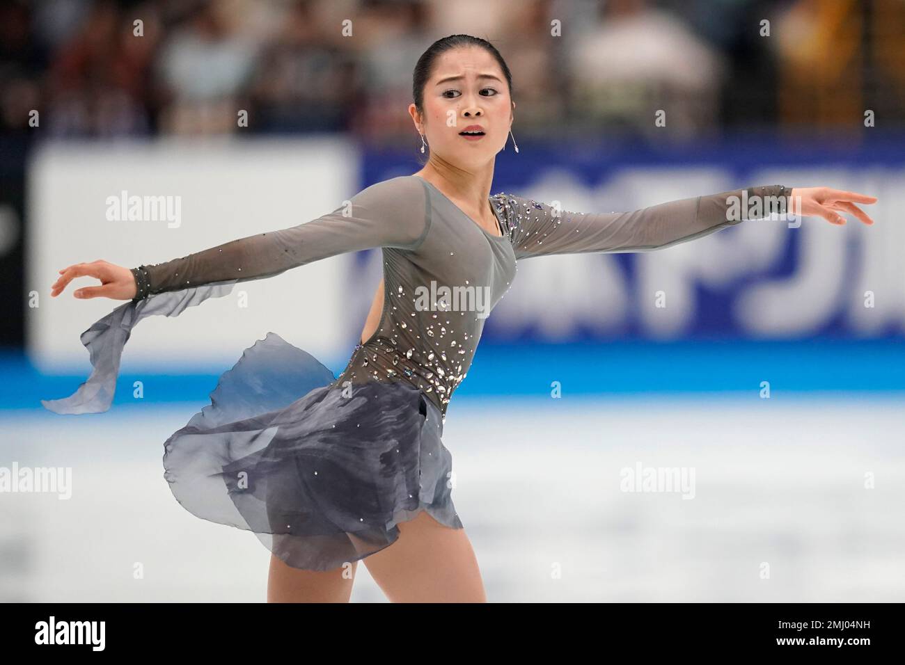 Satoko Miyahara of Japan performs her women's free skating routine
