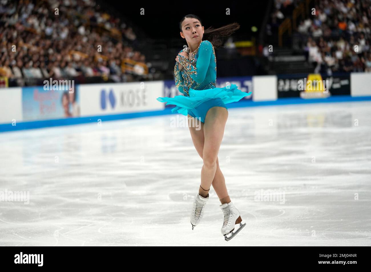 Rika Kihira of Japan performs her women's free skating routine during