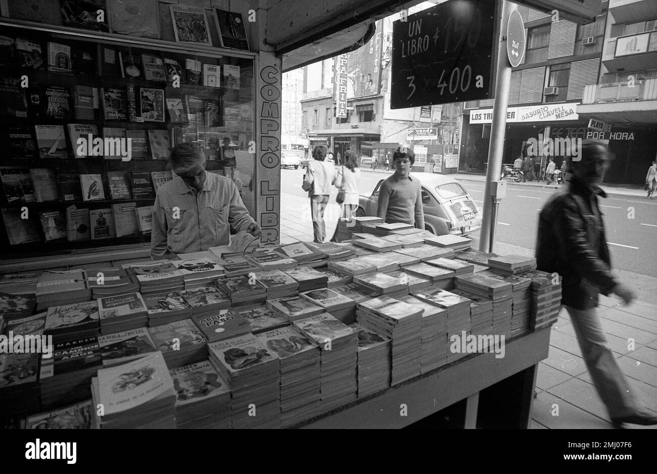 Used books store in downtown Corrientes Street, Buenos Aires, Argentina
