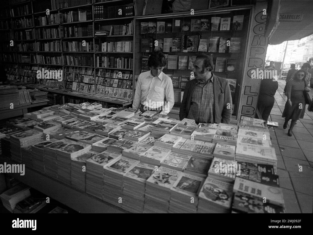Used books store in downtown Corrientes Street, Buenos Aires, Argentina