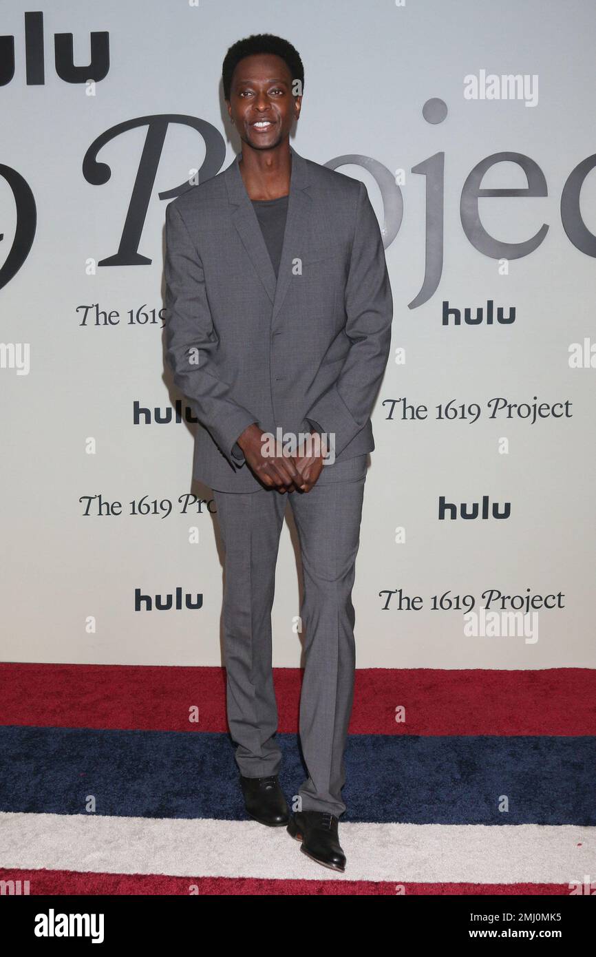 LOS ANGELES - JAN 26:  Edi Gathegi at The 1619 Project Premiere Screening at the Motion Picture Academy Museum on January 26, 2023 in Los Angeles, CA Stock Photo