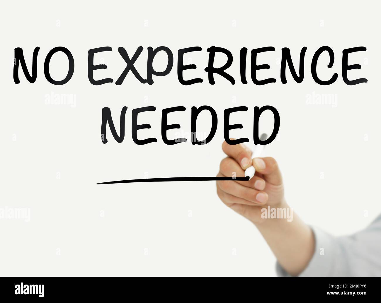 No Experience Needed Stock Photo Alamy