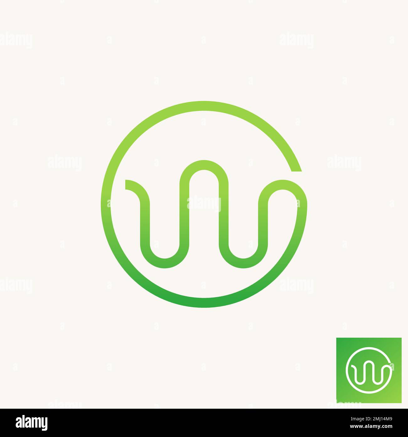 Simple and unique reflection lines attractive sound audio wave beat on circle graphic icon logo design abstract concept vector stock  trade Stock Vector