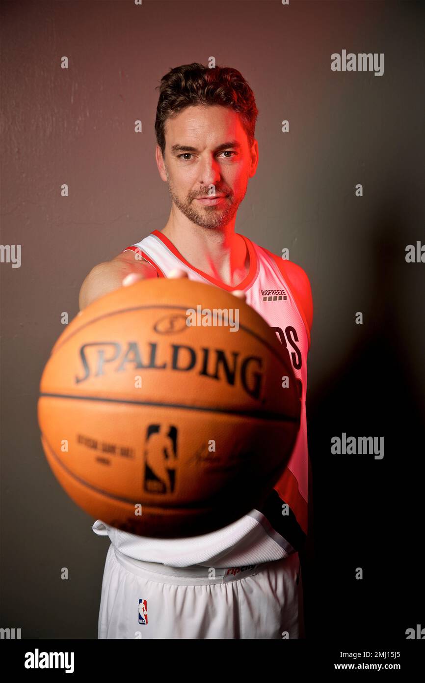 invention school Stop by to know Portland Trail Blazers forward Pau Gasol poses during the NBA basketball  team's media day at the Moda Center in Portland, Ore., Monday, Sept. 30,  2019. (AP Photo/Sam Ortega Stock Photo - Alamy