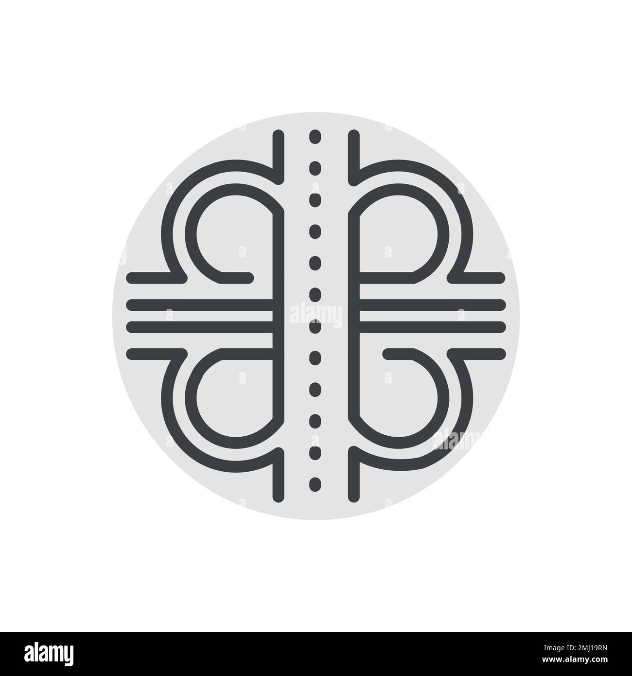 Difficult road junction сolor line icon. Road construction. Pictogram for web page Stock Vector