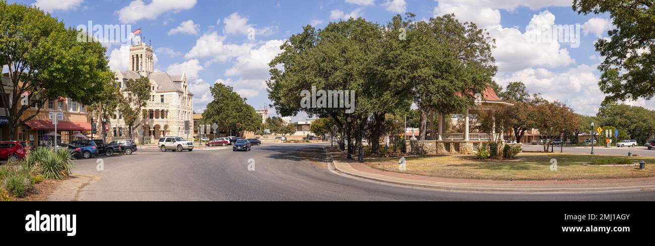 New Braunfels, Texas, USA - October 14, 2022: The Comal County Courthouse Stock Photo