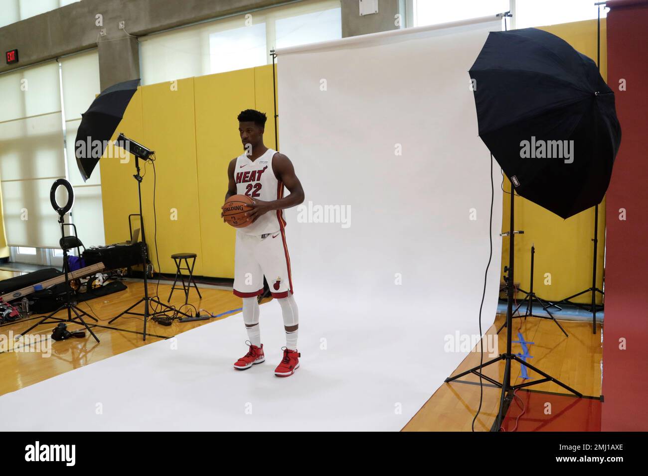 NBA - 3 Jimmys walk into a Media Day photoshoot 📸 #JimmyButler  #HEATCulture, Jimmy Butler Miami Heat