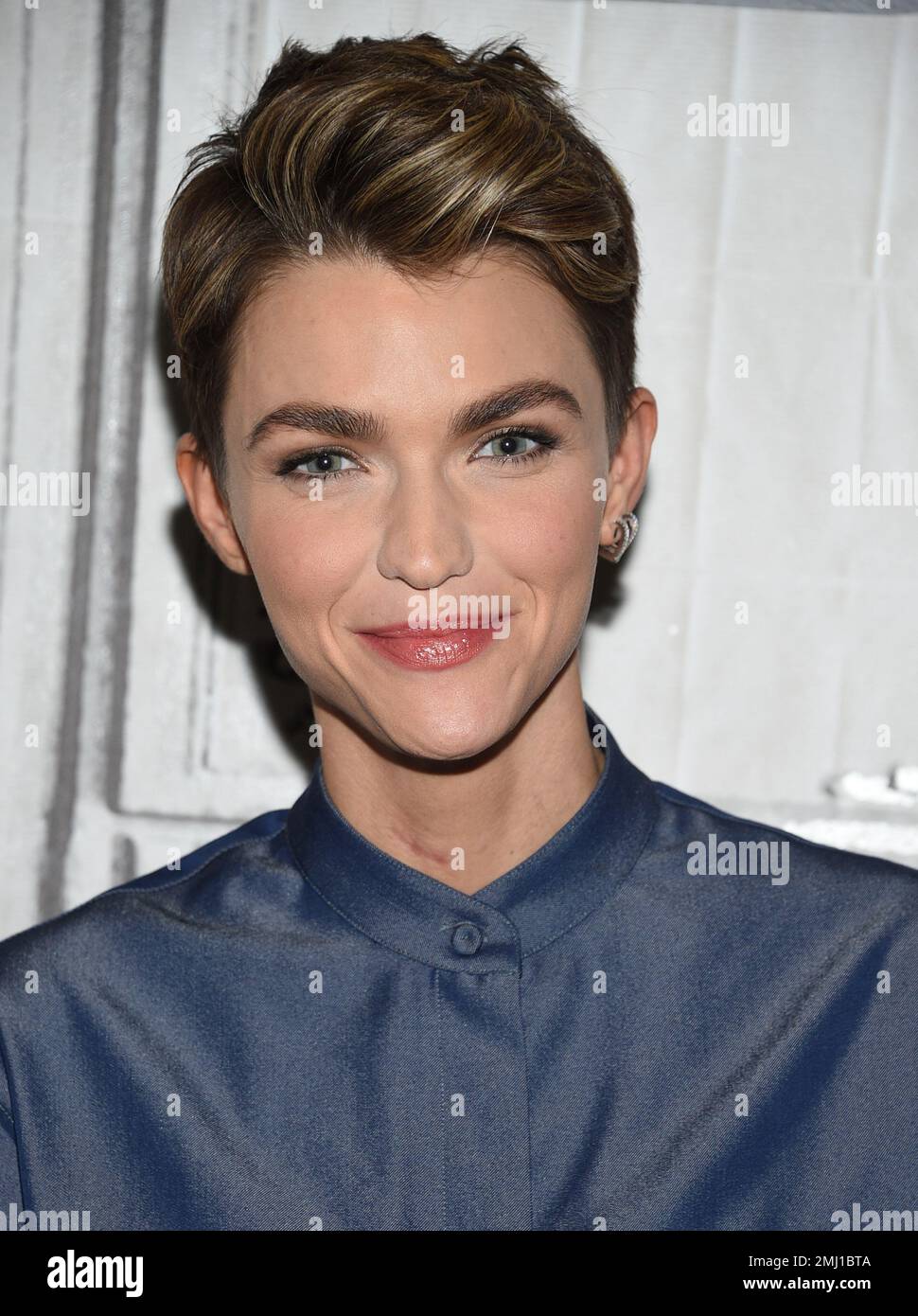 Actress Ruby Rose poses backstage before the BUILD Speaker Series to ...