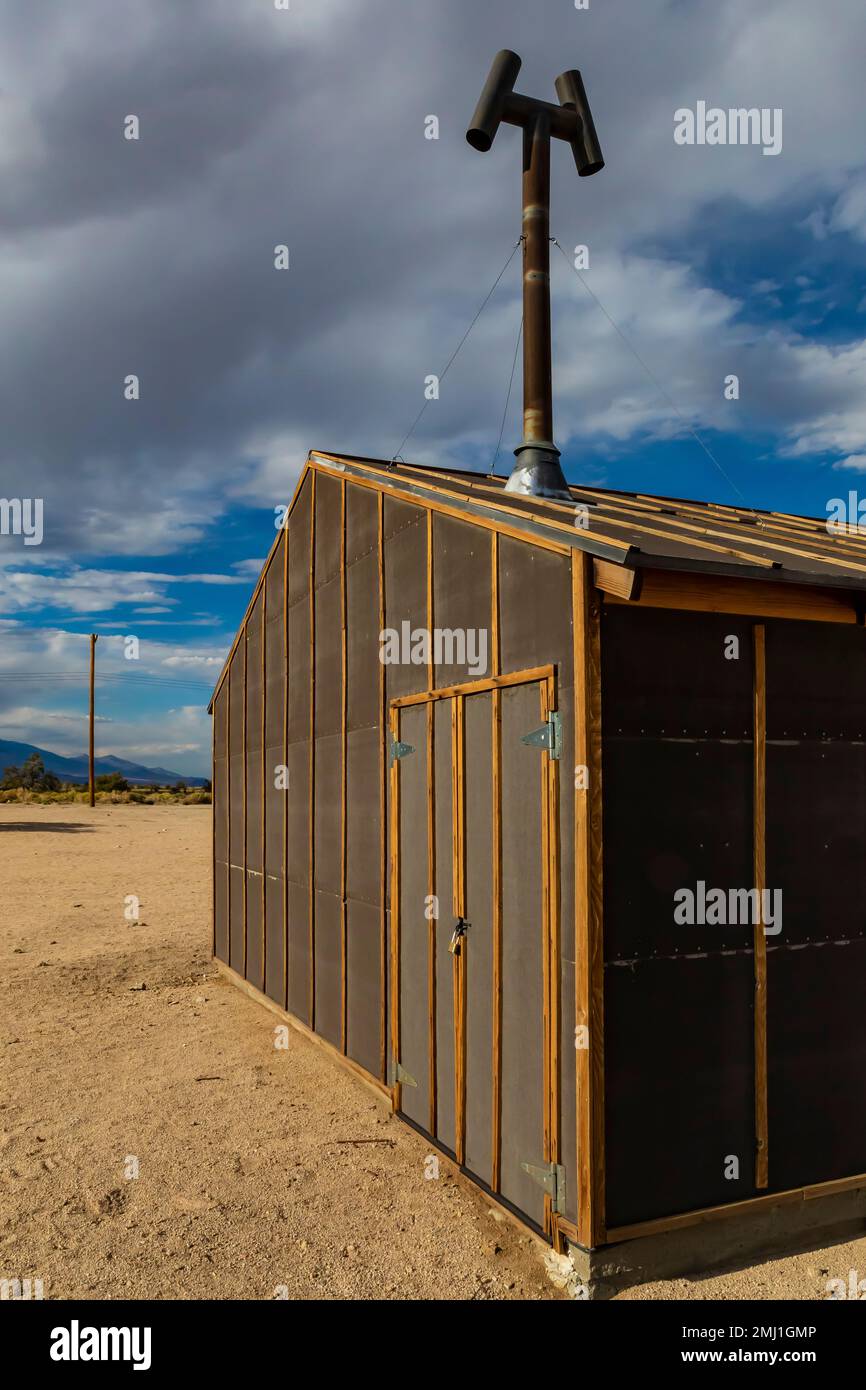 Block 14 at Manzanar National Historic Site, Owens Valley, California, USA Stock Photo