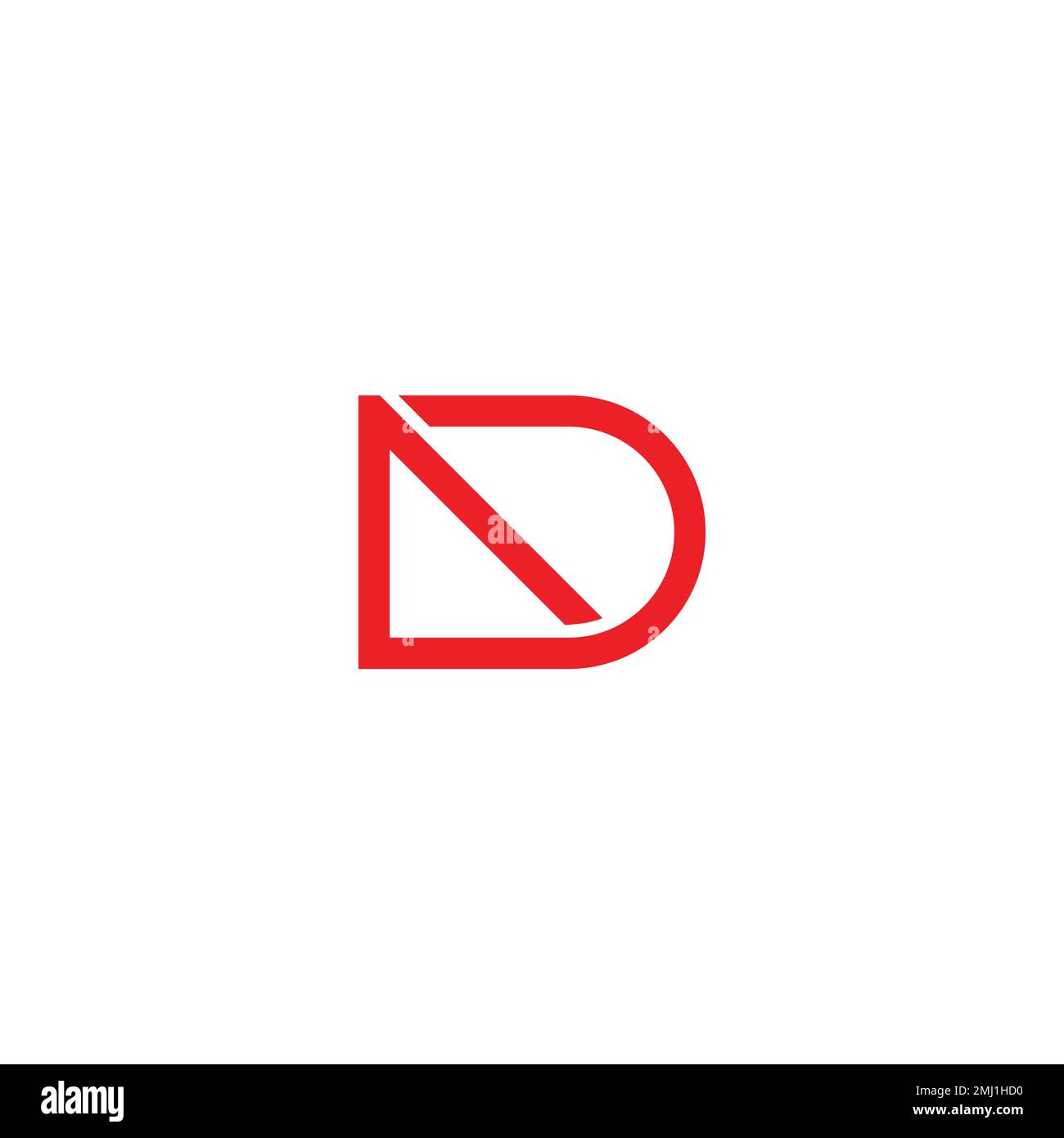 letter ad arrow simple geometric line logo vector Stock Vector
