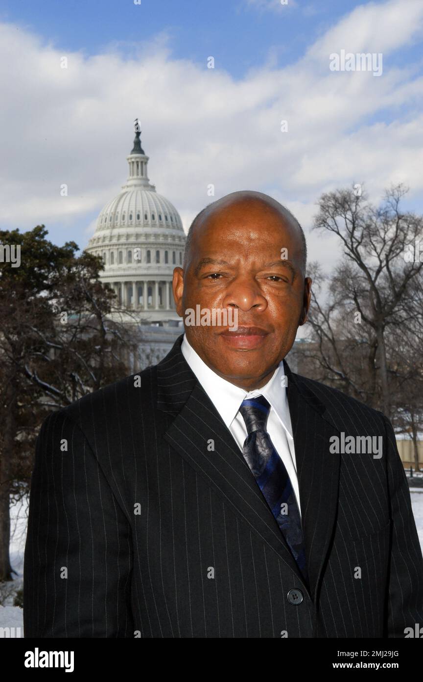 John Lewis. Portrait of the American politician and civil rights activist, John Robert Lewis (1940-2020), 2006. Stock Photo
