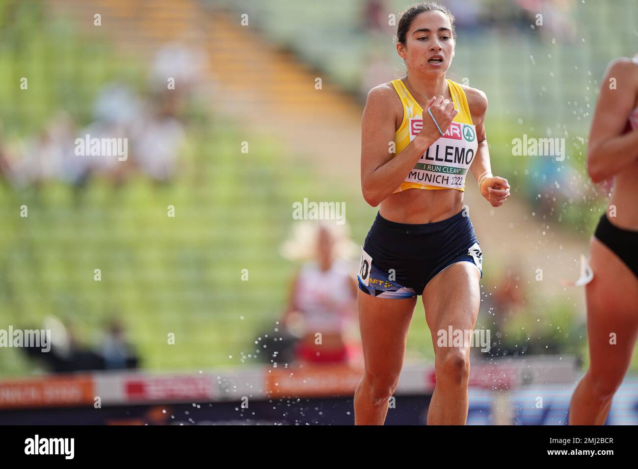 Emilia LILLEMO participating in the 3000m steeplechase of the European