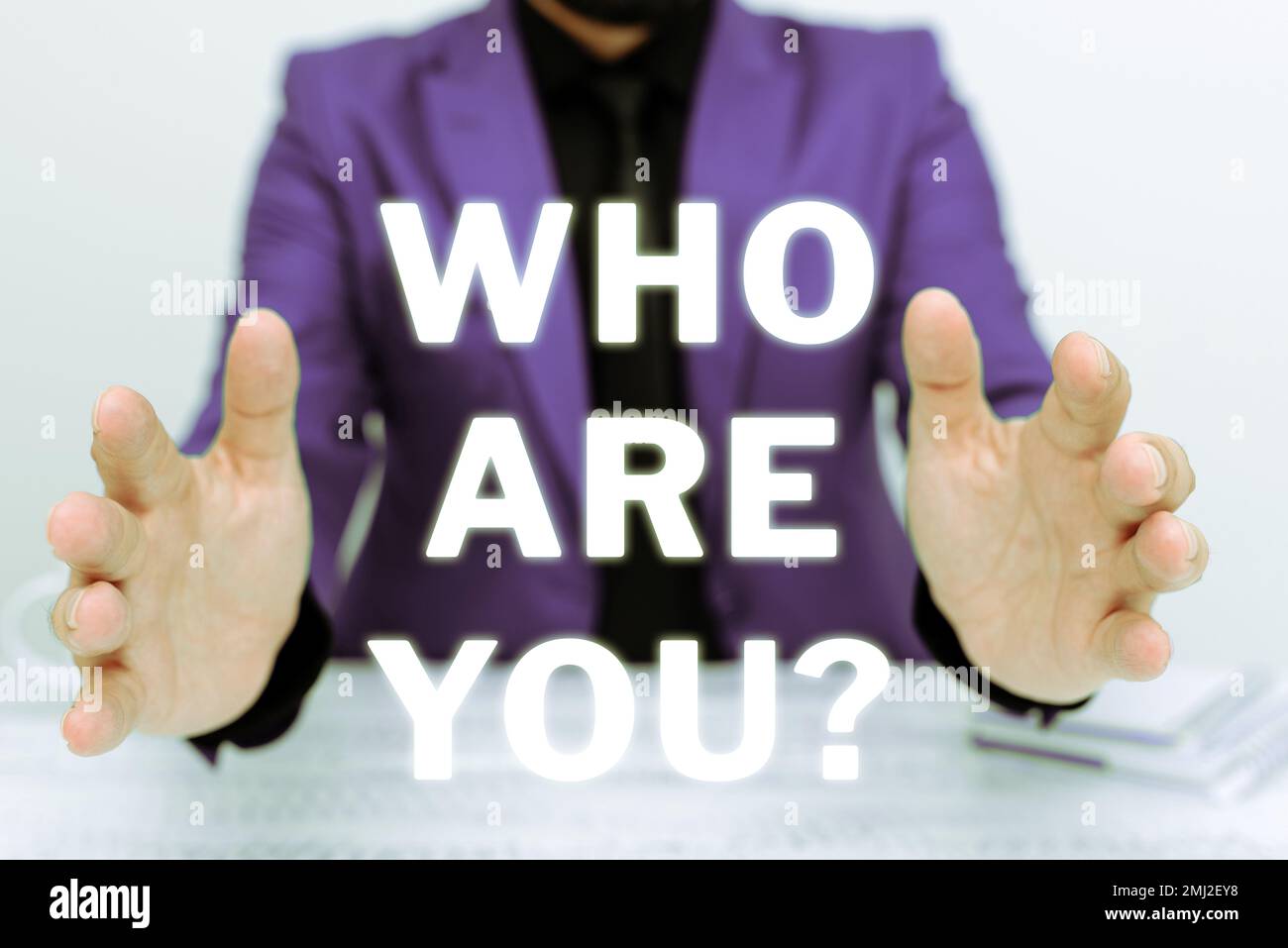 Conceptual display Who Are You, Concept meaning Identify yourself