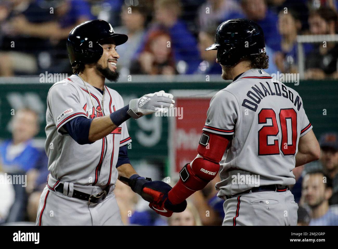 File:Ozzie Albies walks away from celebrating Nationals from