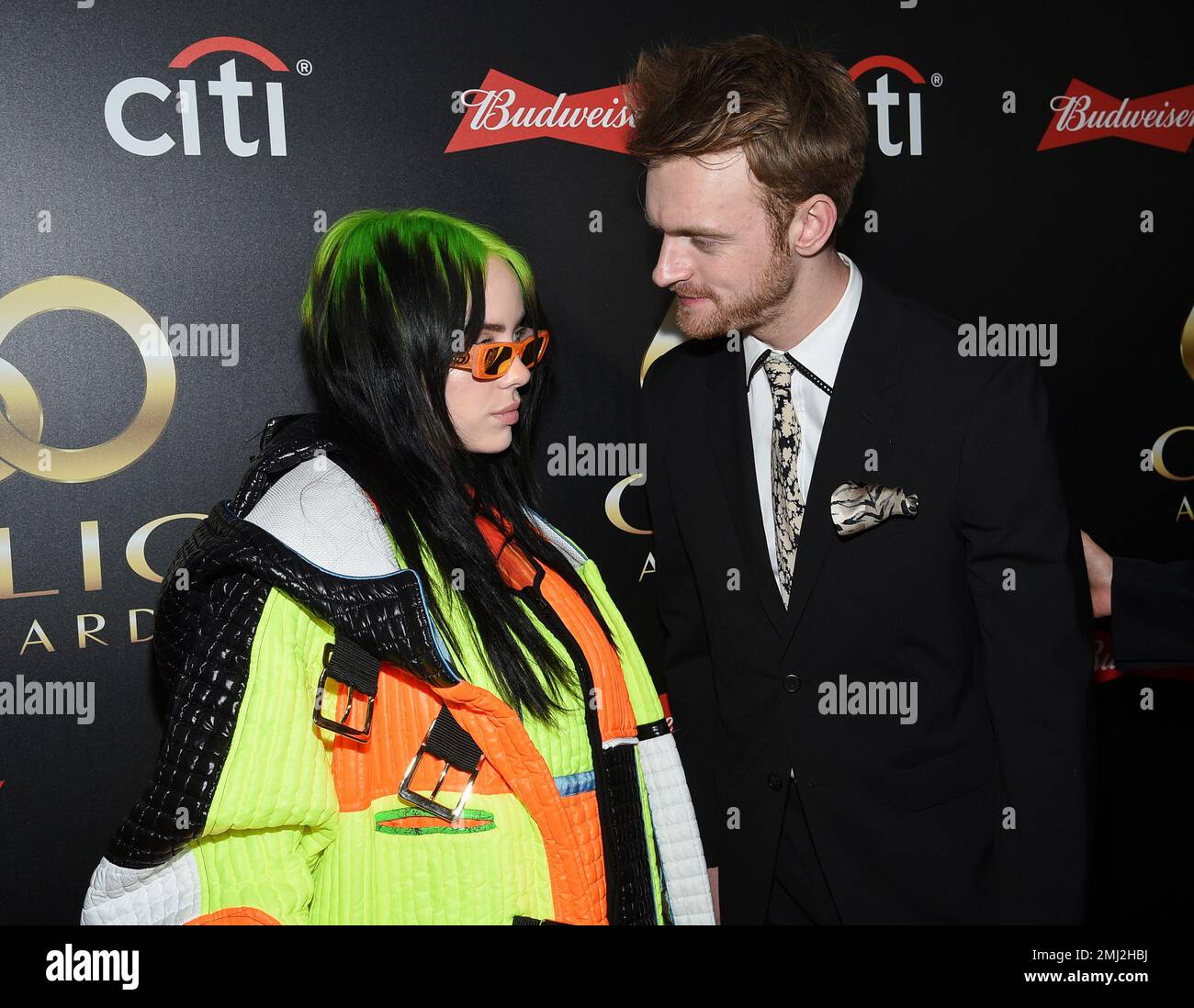 Singer-songwriters Billie Eilish, left, and her brother Finneas O